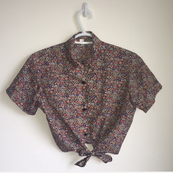 American Apparel Tops - American Apparel Tie up Crop Top | Sz S